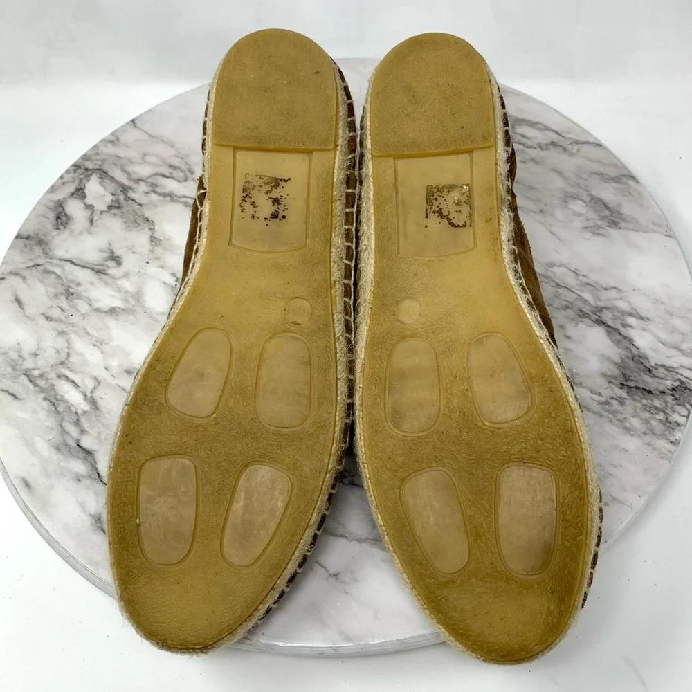 Vince Ronan Soft Unstructured Brown Suede Espadrille Loafer Boots 10 Minimalist